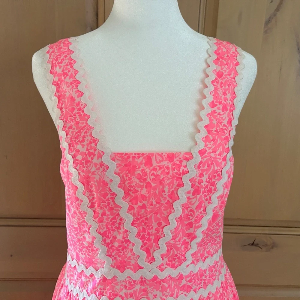 Lilly Pulitzer Pink Shandy Invest A Gator Midi Dress - Picture 6 of 7